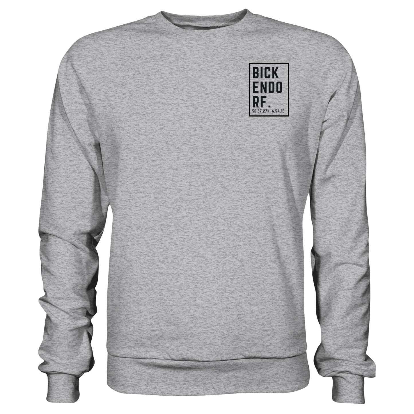Bickendorf Koordinaten (kleiner Druck auf der Brust) - Premium Sweatshirt