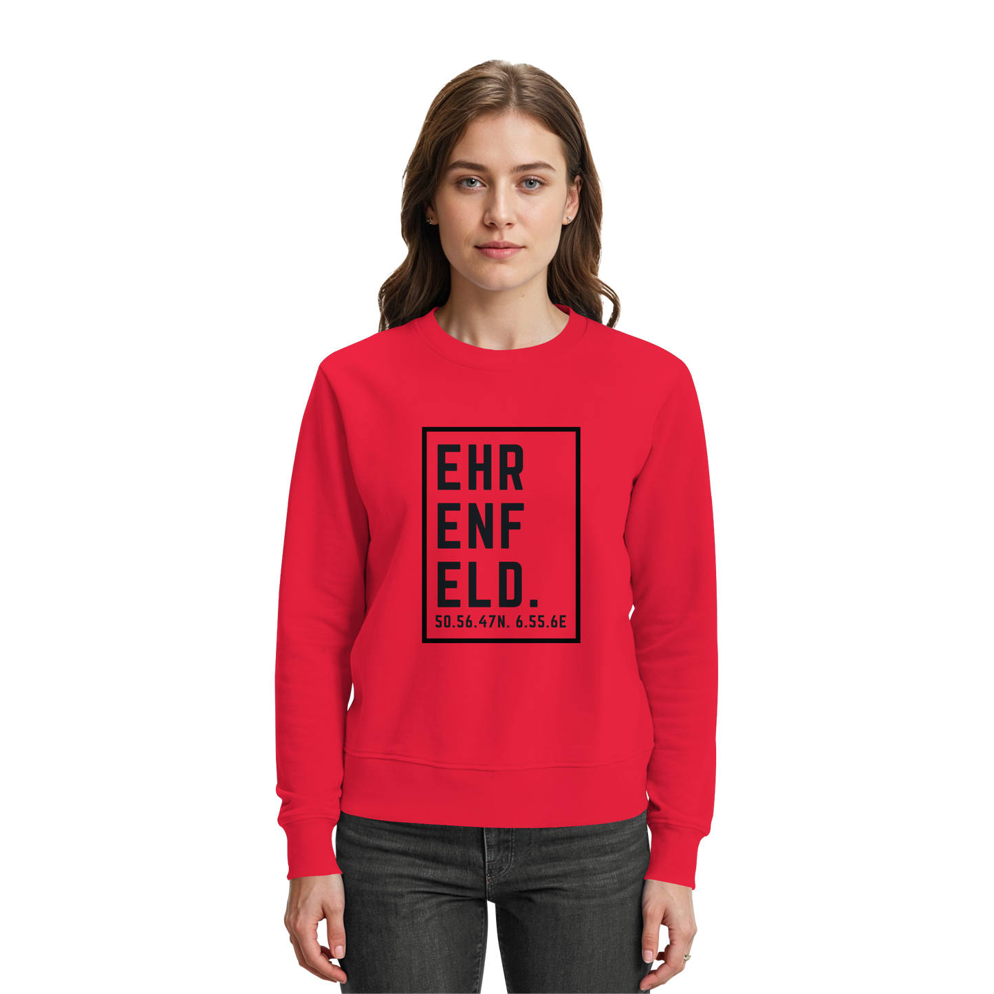 Ehrenfeld Koordinaten (großer Druck auf der Brust) - Premium Sweatshirt