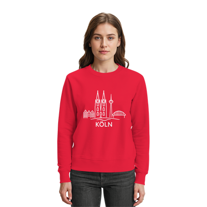 Köln Skyline (großer Druck auf der Brust) - Premium Sweatshirt