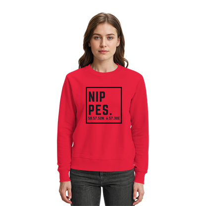 Nippes Koordinaten (großer Druck auf der Brust) - Premium Sweatshirt