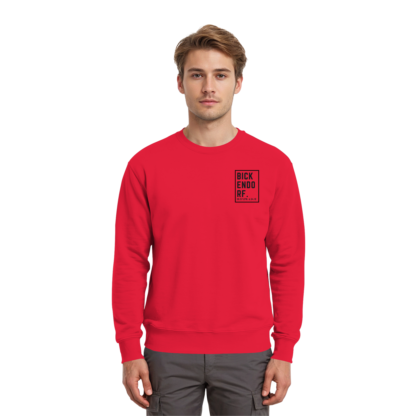 Bickendorf Koordinaten (kleiner Druck auf der Brust) - Premium Sweatshirt
