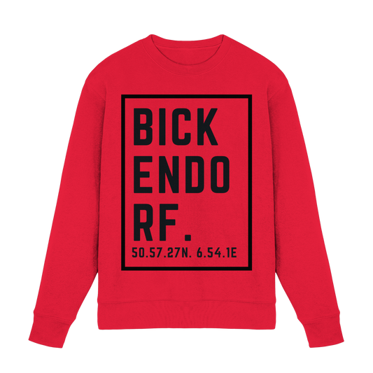 Bickendorf Koordinaten (großer Druck auf der Brust) - Premium Sweatshirt