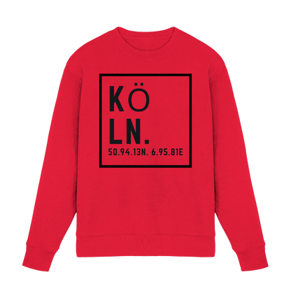 Köln Koordinaten (großer Druck auf der Brust) - Premium Sweatshirt