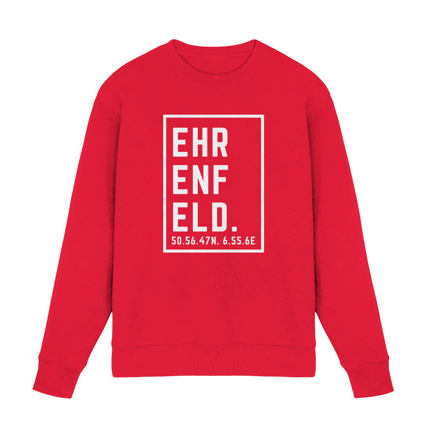 Ehrenfeld Koordinaten (großer Druck auf der Brust) - Premium Sweatshirt