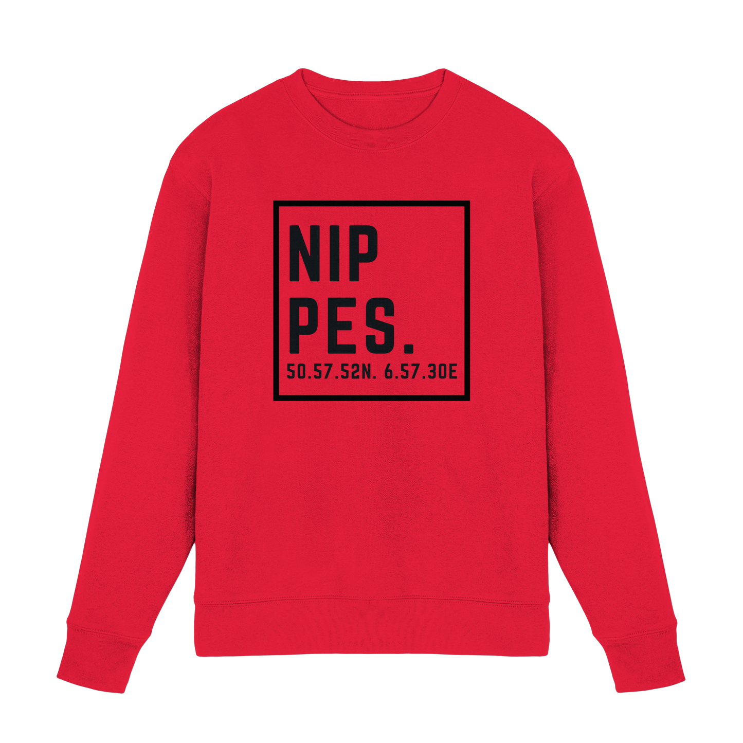 Nippes Koordinaten (großer Druck auf der Brust) - Premium Sweatshirt