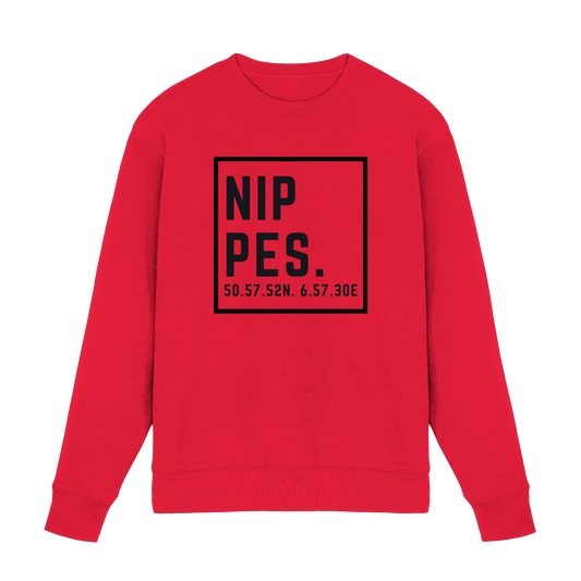 Nippes Koordinaten (großer Druck auf der Brust) - Premium Sweatshirt
