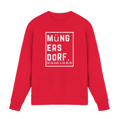 Müngersdorf Koordinaten (großer Druck auf der Brust) - Premium Sweatshirt