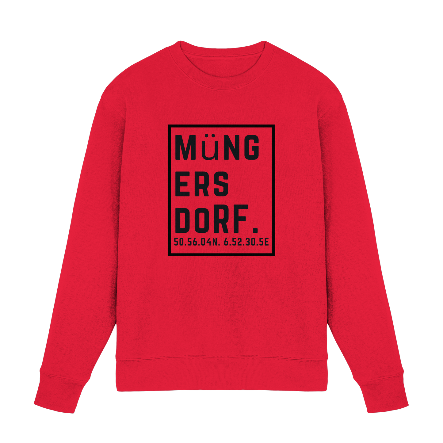 Müngersdorf Koordinaten (großer Druck auf der Brust) - Premium Sweatshirt