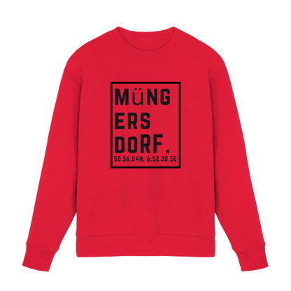 Müngersdorf Koordinaten (großer Druck auf der Brust) - Premium Sweatshirt