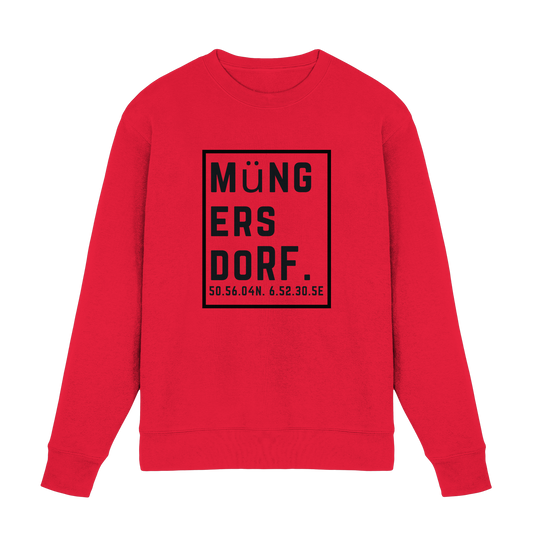 Müngersdorf Koordinaten (großer Druck auf der Brust) - Premium Sweatshirt