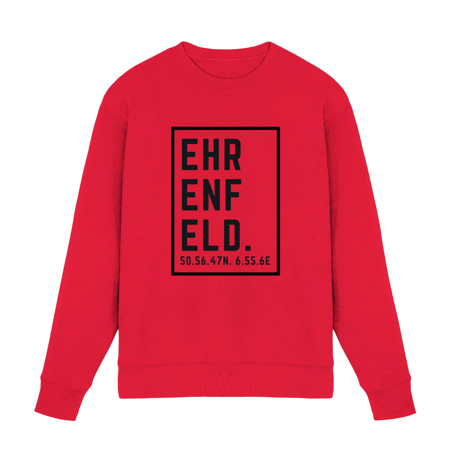 Ehrenfeld Koordinaten (großer Druck auf der Brust) - Premium Sweatshirt