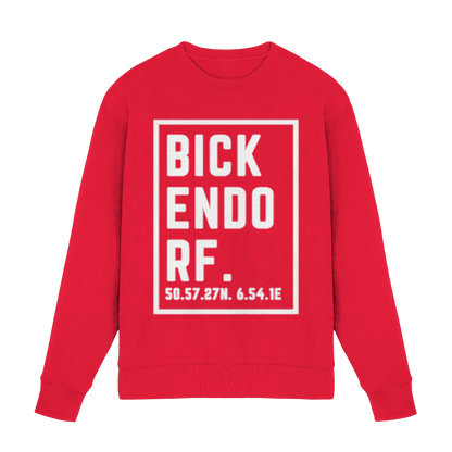 Bickendorf Koordinaten (großer Druck auf der Brust) - Premium Sweatshirt
