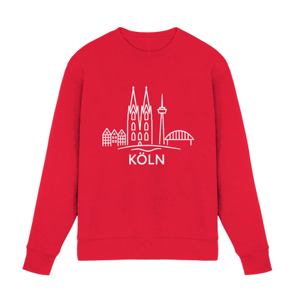 Köln Skyline (großer Druck auf der Brust) - Premium Sweatshirt