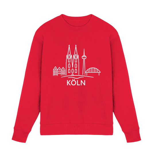 Köln Skyline (großer Druck auf der Brust) - Premium Sweatshirt