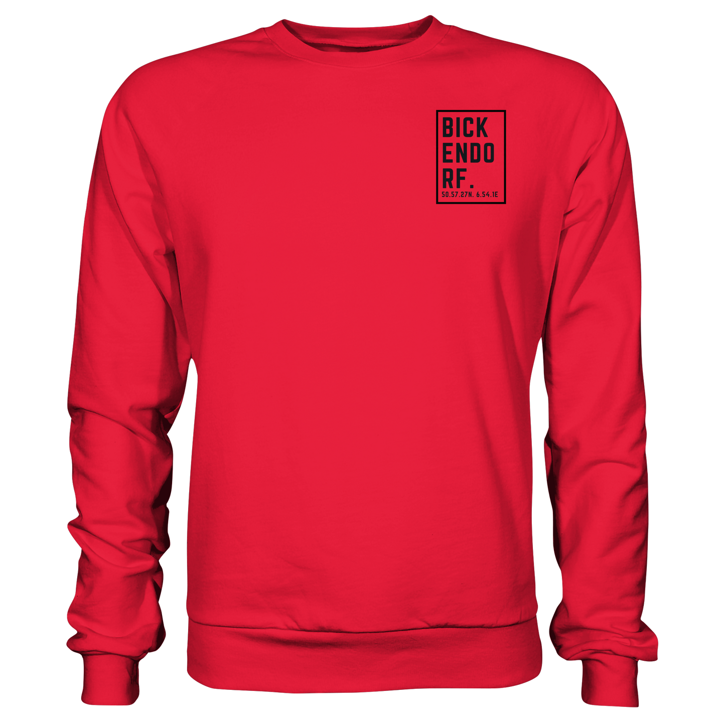 Bickendorf Koordinaten (kleiner Druck auf der Brust) - Premium Sweatshirt
