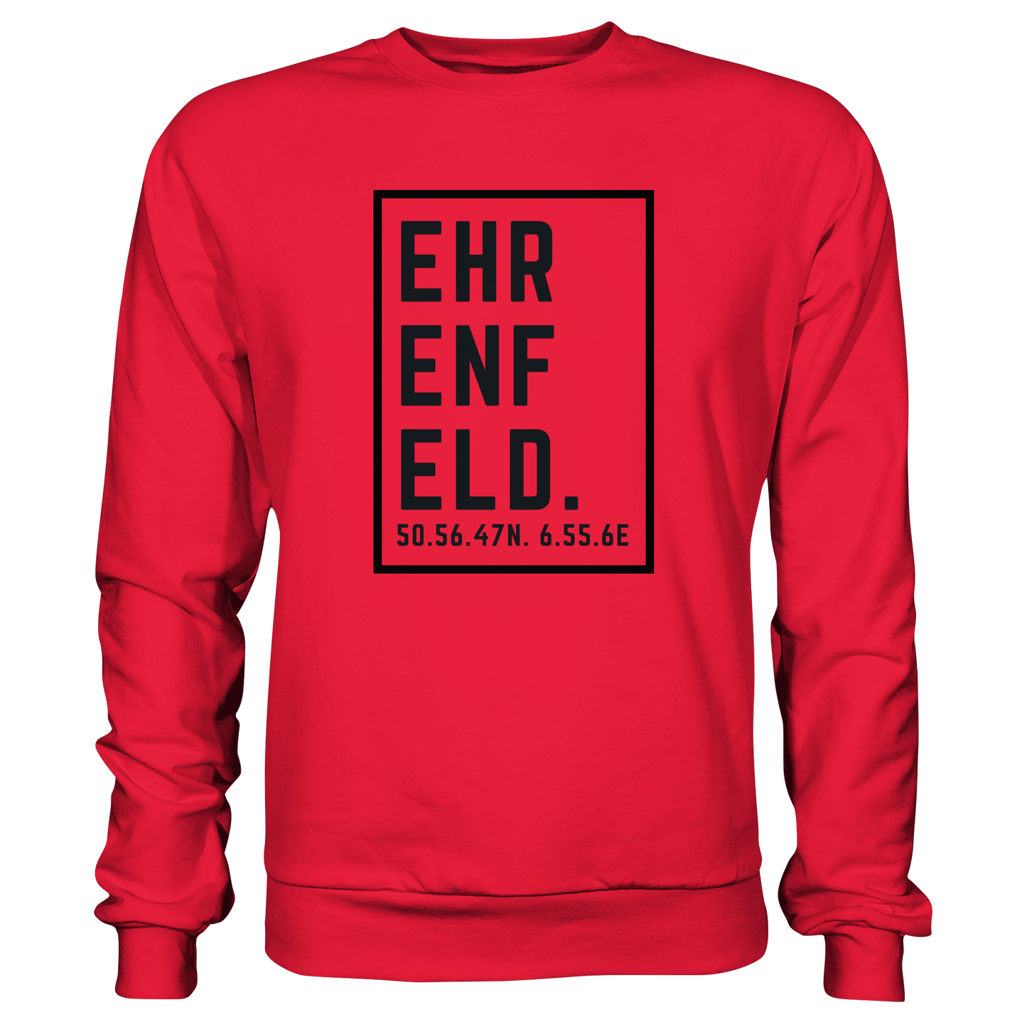 Ehrenfeld Koordinaten (großer Druck auf der Brust) - Premium Sweatshirt