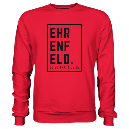 Ehrenfeld Koordinaten (großer Druck auf der Brust) - Premium Sweatshirt
