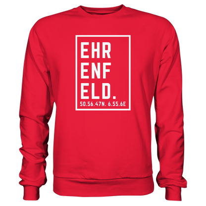 Ehrenfeld Koordinaten (großer Druck auf der Brust) - Premium Sweatshirt