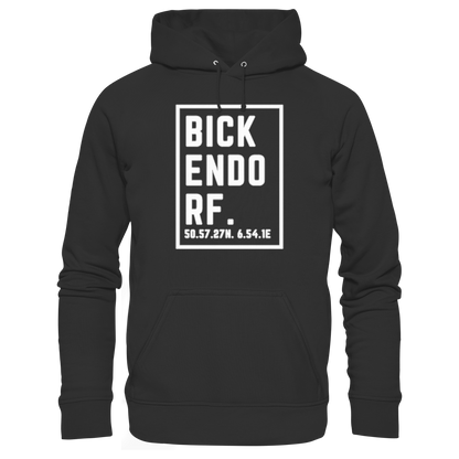 Bickendorf Koordinaten (großer Druck auf der Brust) - Premium Unisex Hoodie
