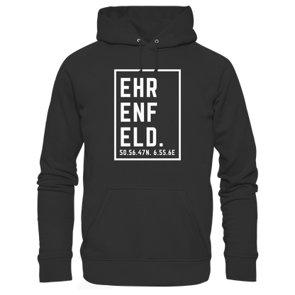 Ehrenfeld Koordinaten (großer Druck auf der Brust) - Premium Unisex Hoodie