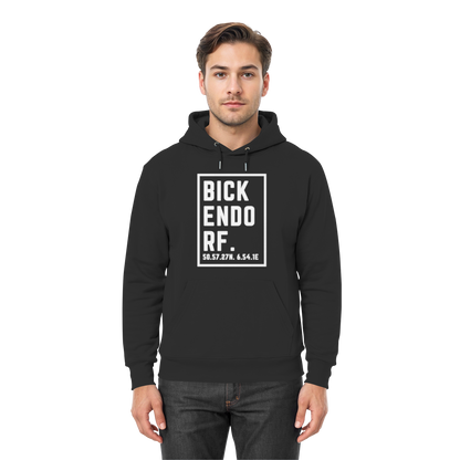 Bickendorf Koordinaten (großer Druck auf der Brust) - Premium Unisex Hoodie