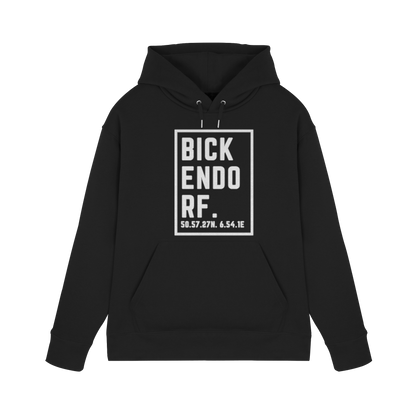 Bickendorf Koordinaten (großer Druck auf der Brust) - Premium Unisex Hoodie
