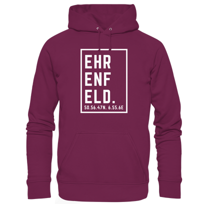 Ehrenfeld Koordinaten (großer Druck auf der Brust) - Premium Unisex Hoodie