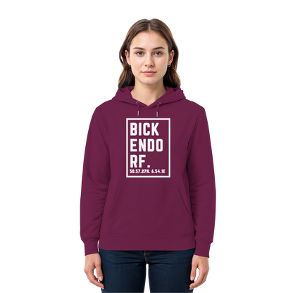 Bickendorf Koordinaten (großer Druck auf der Brust) - Premium Unisex Hoodie