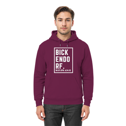 Bickendorf Koordinaten (großer Druck auf der Brust) - Premium Unisex Hoodie