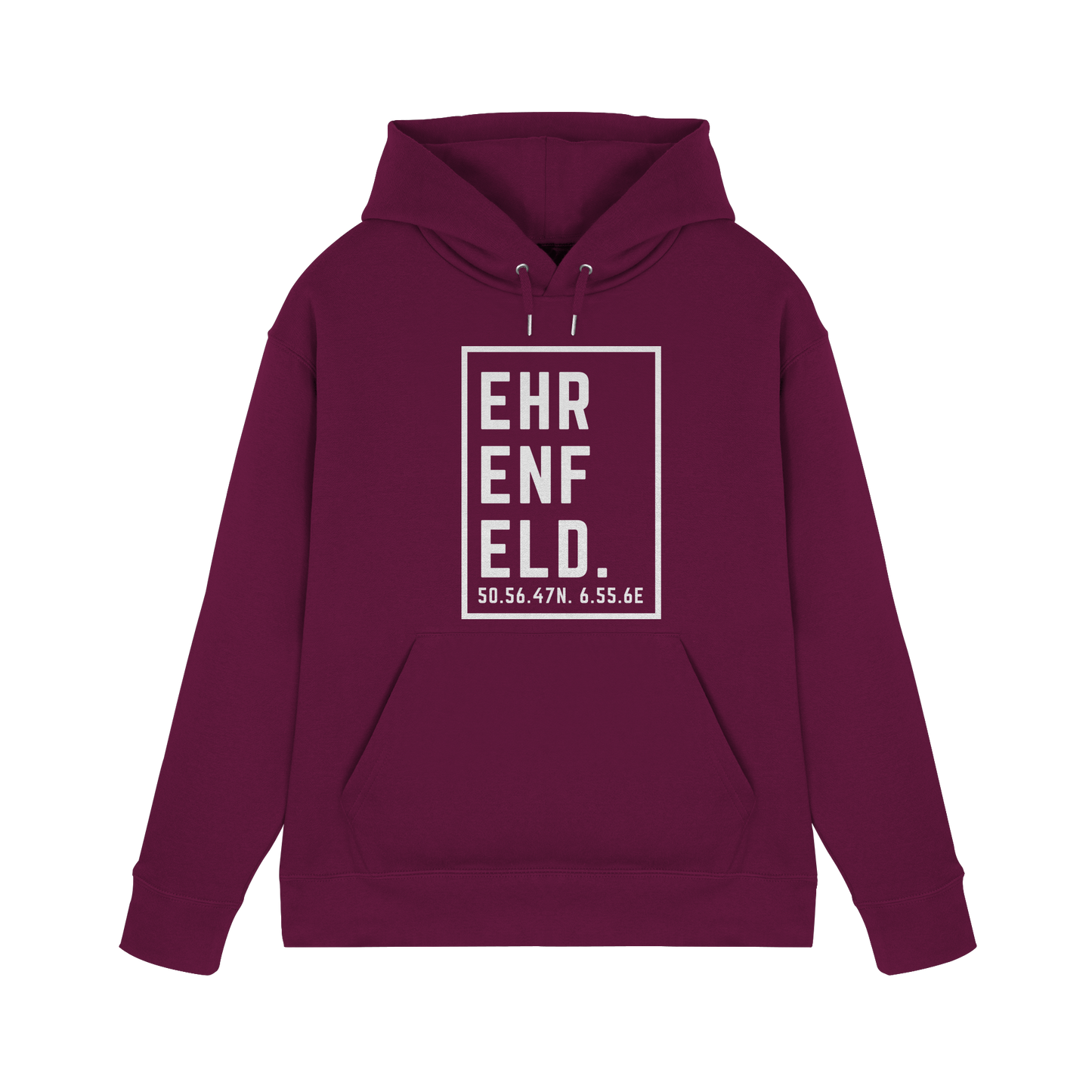 Ehrenfeld Koordinaten (großer Druck auf der Brust) - Premium Unisex Hoodie