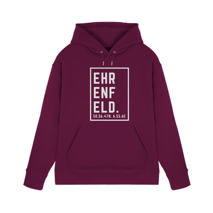 Ehrenfeld Koordinaten (großer Druck auf der Brust) - Premium Unisex Hoodie