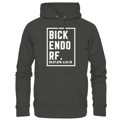 Bickendorf Koordinaten (großer Druck auf der Brust) - Premium Unisex Hoodie
