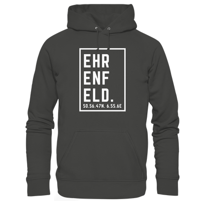 Ehrenfeld Koordinaten (großer Druck auf der Brust) - Premium Unisex Hoodie