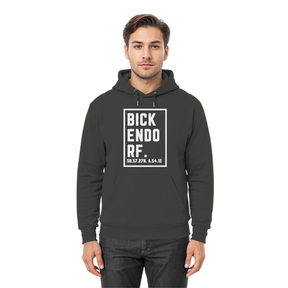 Bickendorf Koordinaten (großer Druck auf der Brust) - Premium Unisex Hoodie