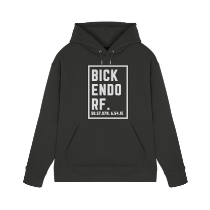 Bickendorf Koordinaten (großer Druck auf der Brust) - Premium Unisex Hoodie