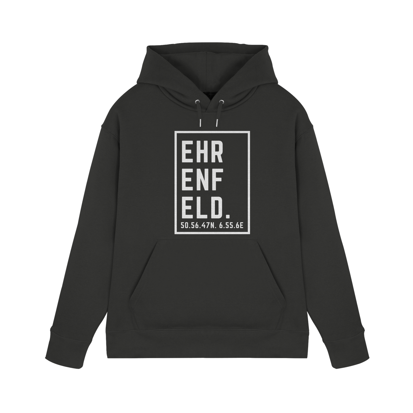 Ehrenfeld Koordinaten (großer Druck auf der Brust) - Premium Unisex Hoodie