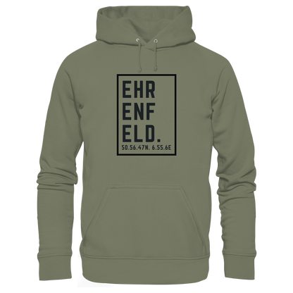 Ehrenfeld Koordinaten (großer Druck auf der Brust) - Premium Unisex Hoodie