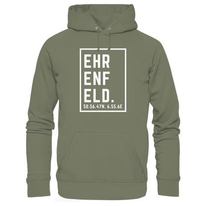Ehrenfeld Koordinaten (großer Druck auf der Brust) - Premium Unisex Hoodie