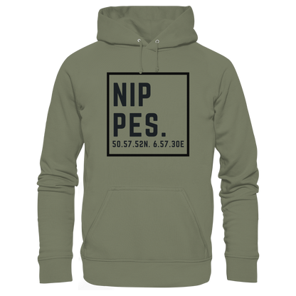 Nippes Koordinaten (großer Druck auf der Brust) - Premium Unisex Hoodie