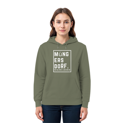 Müngersdorf Koordinaten (großer Druck auf der Brust) - Premium Unisex Hoodie
