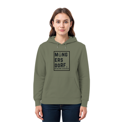 Müngersdorf Koordinaten (großer Druck auf der Brust) - Premium Unisex Hoodie