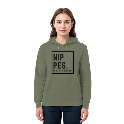 Nippes Koordinaten (großer Druck auf der Brust) - Premium Unisex Hoodie