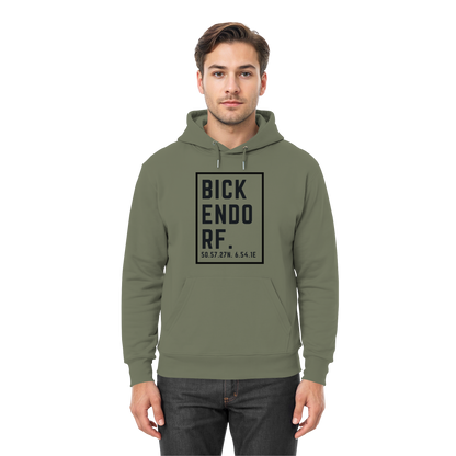 Bickendorf Koordinaten (großer Druck auf der Brust) - Premium Unisex Hoodie