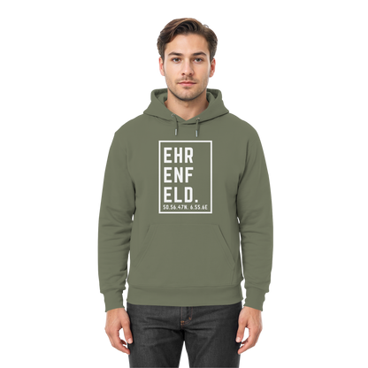 Ehrenfeld Koordinaten (großer Druck auf der Brust) - Premium Unisex Hoodie