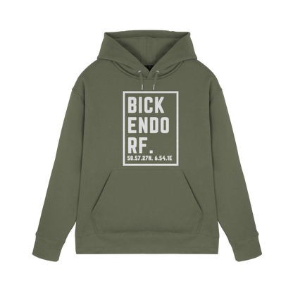 Bickendorf Koordinaten (großer Druck auf der Brust) - Premium Unisex Hoodie
