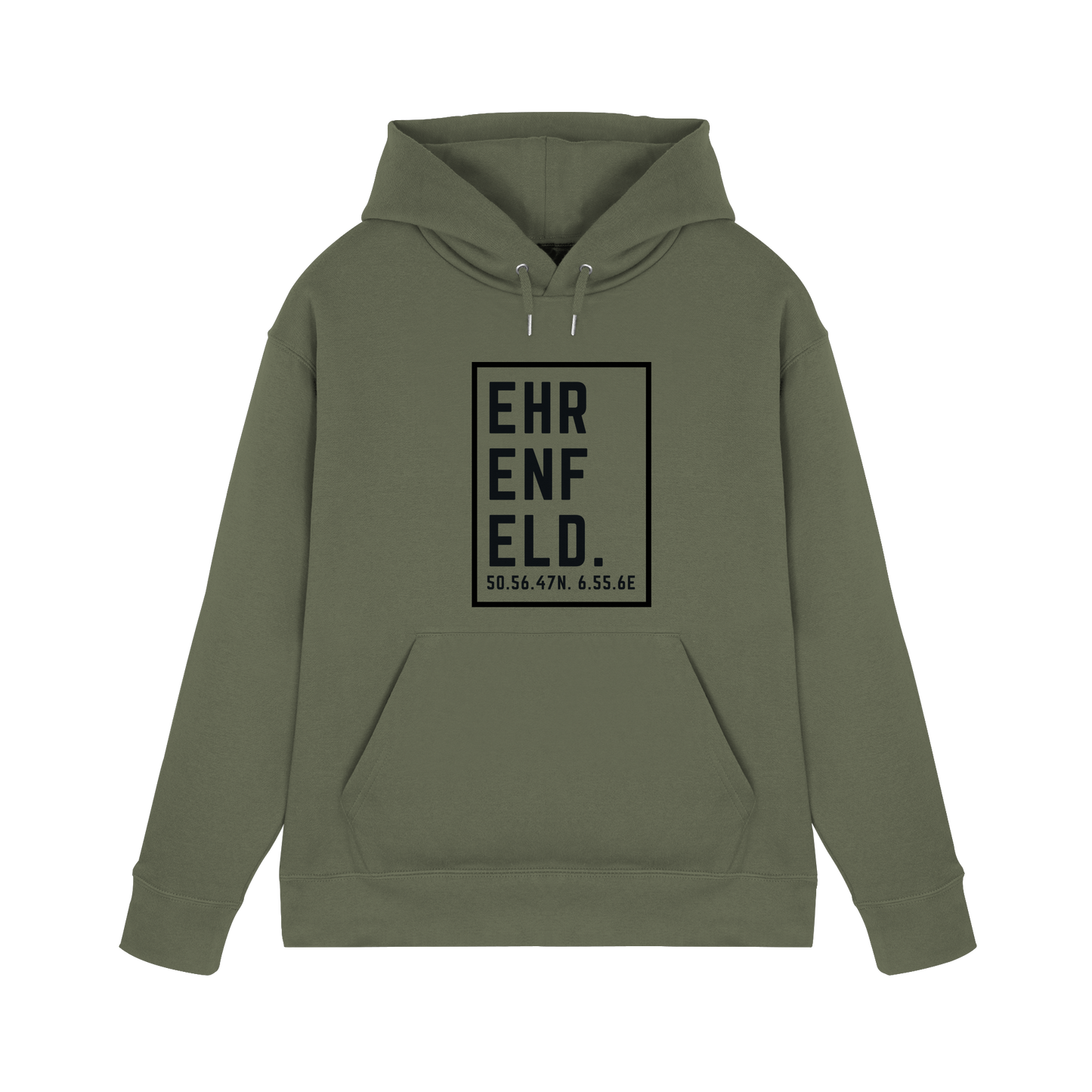 Ehrenfeld Koordinaten (großer Druck auf der Brust) - Premium Unisex Hoodie