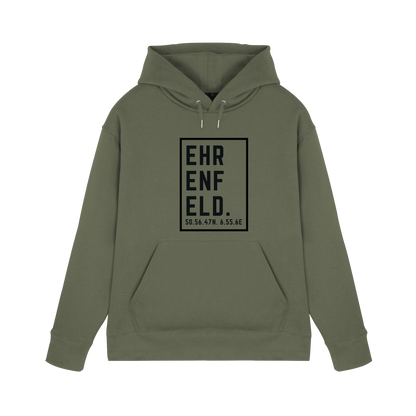 Ehrenfeld Koordinaten (großer Druck auf der Brust) - Premium Unisex Hoodie