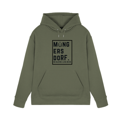 Müngersdorf Koordinaten (großer Druck auf der Brust) - Premium Unisex Hoodie