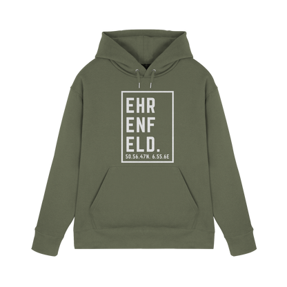 Ehrenfeld Koordinaten (großer Druck auf der Brust) - Premium Unisex Hoodie