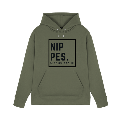 Nippes Koordinaten (großer Druck auf der Brust) - Premium Unisex Hoodie